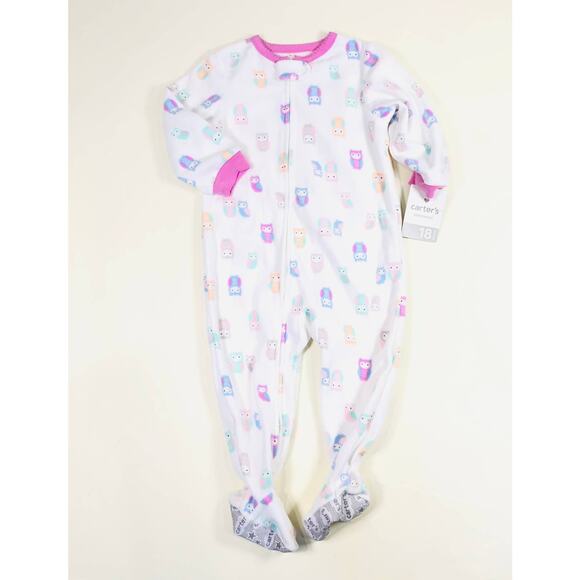CARTERS FLEECE GIRLS PAJAMAS SIZE 18M - Picture 1 of 1